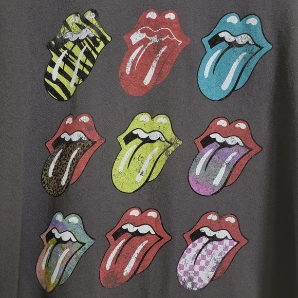 The Rolling Stones Tongue and Lips Hot Lips 100% Cotton Licensed Band Tee XL - Picture 2 of 4